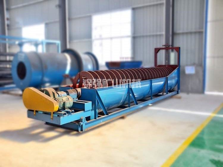 Spiral ore washing machine