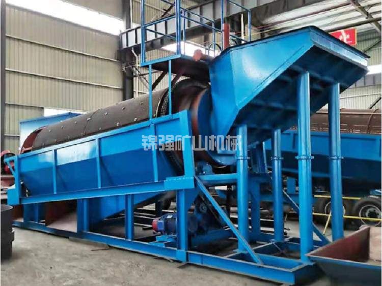 Drum stone screening machine